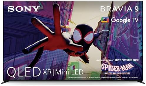 Sony BRAVIA 9 QLED (XR l Mini LED) 85 Zoll 4K HDR Google Smart TV (2024) | Gaming Features, IMAX Enhanced, Dolby Vision Atmos, Chromecast, AirPlay, 120Hz K75R90 [Energieklasse D]